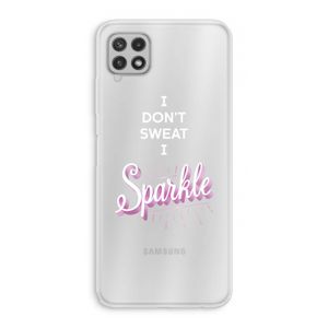 Sparkle quote: Samsung Galaxy A22 4G Transparant Hoesje