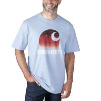 Carhartt Heavy SS C Graphic Fog Blue T-Shirt Heren