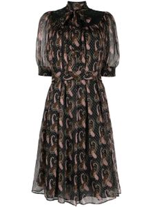 ETRO robe courte à motif cachemire - Noir