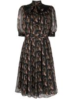 ETRO robe courte à motif cachemire - Noir