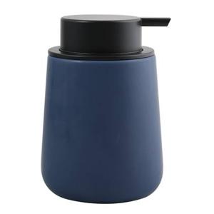 MSV Zeeppompje|dispenser Malmo - Keramiek - donkerblauw - 8,5 x 12 cm