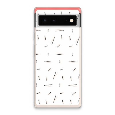 Hipster stripes: Google Pixel 6 Transparant Hoesje