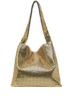 Rabanne sac porté épaule Pixel à fini métallisé