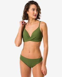 HEMA Dames Bikinibroekje Middelhoge Taille Legergroen (legergroen)