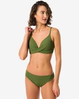 HEMA Dames Bikinibroekje Middelhoge Taille Legergroen (legergroen)