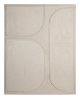 MUST Living Wanddecoratie 'Lorcan' Schors, 127 x 102cm, kleur Crème