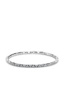 Pragnell bracelet Groove en or blanc 18ct orné diamants