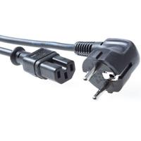 ACT CEE 7/7 naar C15 1,5m kabel zwart ACT CEE 7/7 naar C15 1,5m kabel zwart