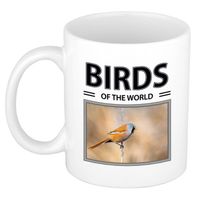 Foto mok Baardmannetje vogel beker - birds of the world cadeau Baardmannetjes liefhebber - feest mokken - thumbnail