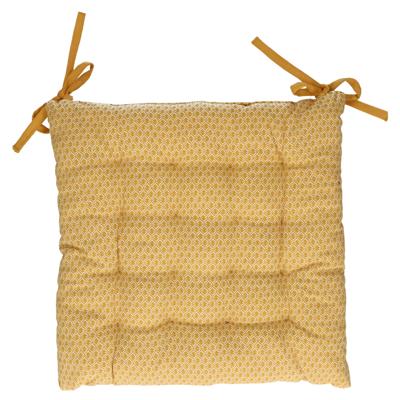 Atmosphera Stoelkussen - okergeel - katoen - 36 x 36 x 4 cm - wicker zitkussen