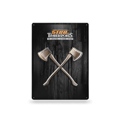 Stihl Metaalplaat "Timbersports" | 30 x 40 cm - 4205600003