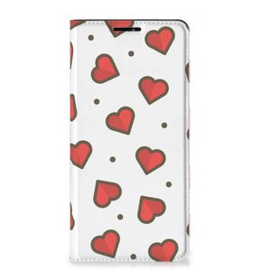 Motorola Edge 20 Pro Hoesje met Magneet Hearts