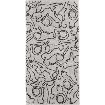 Cawö Cawö Cute Cats 6264 Gastendoekje 30x50 platin/basalt