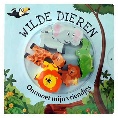 Mondikaarten Kartonboek ontmoet mijn vriendjes wilde dieren