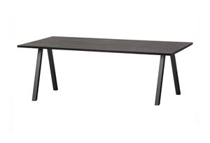 WOOOD Eettafel 'Combi-tablo' 200 x 90cm, kleur Blacknight
