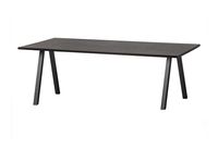 WOOOD Eettafel 'Combi-tablo' 200 x 90cm, kleur Blacknight
