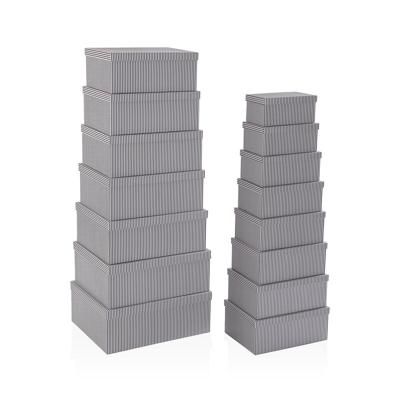Set decoratieve dozen Versa Grijs Karton (15 Onderdelen)