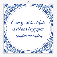 Tegeltje een goed huwelijk