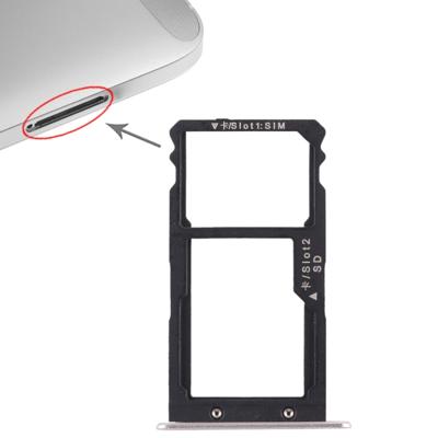 SIM-kaart lade + SIM-kaart lade/micro SD-kaart voor Huawei G8 (zilver)