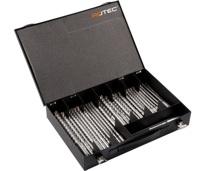 Rotec Hamerborenset | SDS-plus | QUATTRO-X | In koffer | 40-dlg. - 900.1016