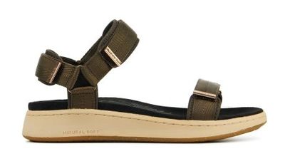 Woden Dames Sandalen in Stof (Bruin)