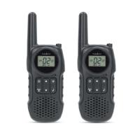 Nedis Walkie talkie Set | 2 Handsets | Tot 10 km | Frequentiekanalen: 8 | PTT / VOX | tot 3 uur | Koptelefoonoutput | Zwart - WLTK1050BK Nedis Walkie talkie Set | 2 Handsets | Tot 10 km | Frequentiekanalen: 8 | PTT / VOX | tot 3 uur | Koptelefoonoutput | Zwart - WLTK1050BK