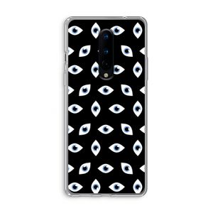 Eyes pattern: OnePlus 8 Transparant Hoesje