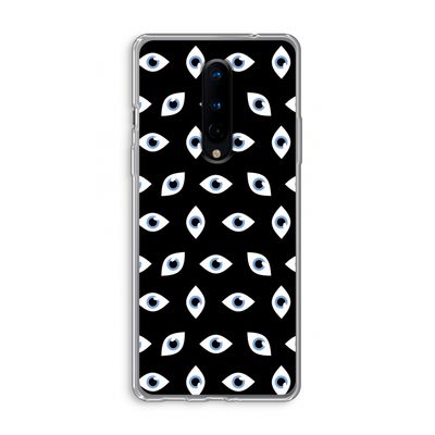 Eyes pattern: OnePlus 8 Transparant Hoesje
