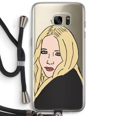 Mary Kate: Samsung Galaxy S7 Edge Transparant Hoesje met koord