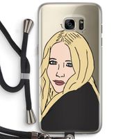 Mary Kate: Samsung Galaxy S7 Edge Transparant Hoesje met koord