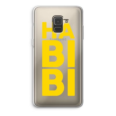Habibi Blue: Samsung Galaxy A8 (2018) Transparant Hoesje