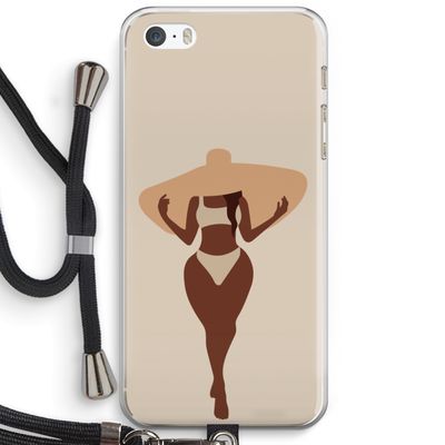 Let's get salty: iPhone 5 / 5S / SE Transparant Hoesje met koord