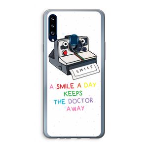 Smile: Samsung Galaxy A20s Transparant Hoesje