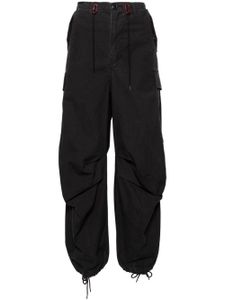 R13 pantalon ample à poches cargo - Noir