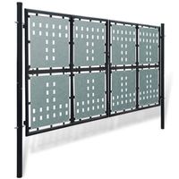 The Living Store Hekpoort - 300 x 225 cm - zwart - gegalvaniseerde platen - gepoedercoat staal - thumbnail