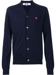 Comme Des Garçons Play cardigan à logo brodé - Bleu