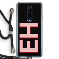 Monogram: OnePlus 7 Pro Transparant Hoesje met koord