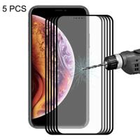ENKAY Hat-Prins 0.2mm 9H 2.5D volledige scherm getemperd glas Film voor iPhone XS Max(Black)