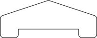Afdekregel piramide hardhout 180 cm Tuindeco - Tuindeco