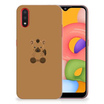 Samsung Galaxy A01 Telefoonhoesje met Naam Baby Hyena Samsung Galaxy A01 Telefoonhoesje met Naam Baby Hyena