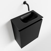 Toiletmeubel Mondiaz Ture | 40 cm | Meubelkleur Urban | Eden wastafel Urban Rechts | Zonder kraangat