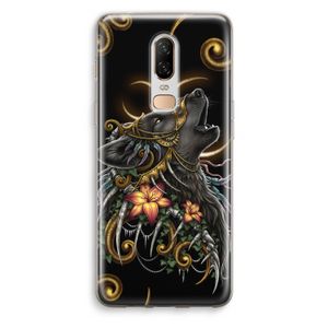 Huilende Wolf: OnePlus 6 Transparant Hoesje
