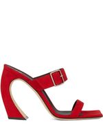 Giuseppe Zanotti sandales Musa en daim - Rouge