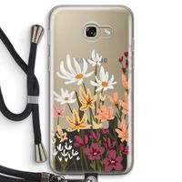 Painted wildflowers: Samsung Galaxy A5 (2017) Transparant Hoesje met koord