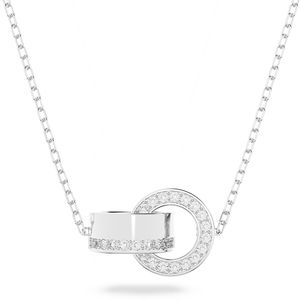 Swarovski 5636497 Ketting Hollow zilverkleurig-wit 38-75 cm