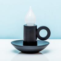 Oplaadbaar kandelaar lampje - Zwart