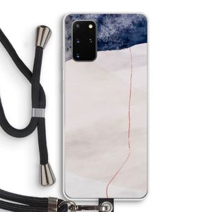 Stone White: Samsung Galaxy S20 Plus Transparant Hoesje met koord