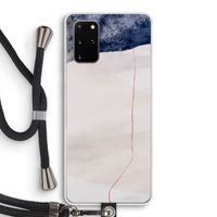 Stone White: Samsung Galaxy S20 Plus Transparant Hoesje met koord