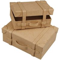 263990 Opbergdoos Rechthoekig Karton Cappuccino opslagdoos