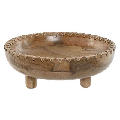 Tafeldecoratie Home ESPRIT Natuurlijk Mangohout Koloniaal 25 x 25 x 9 cm